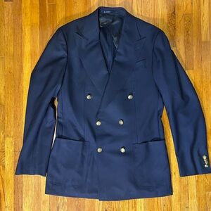 Men’s Spier and Mackay Double Breasted Navy Blazer - 40L